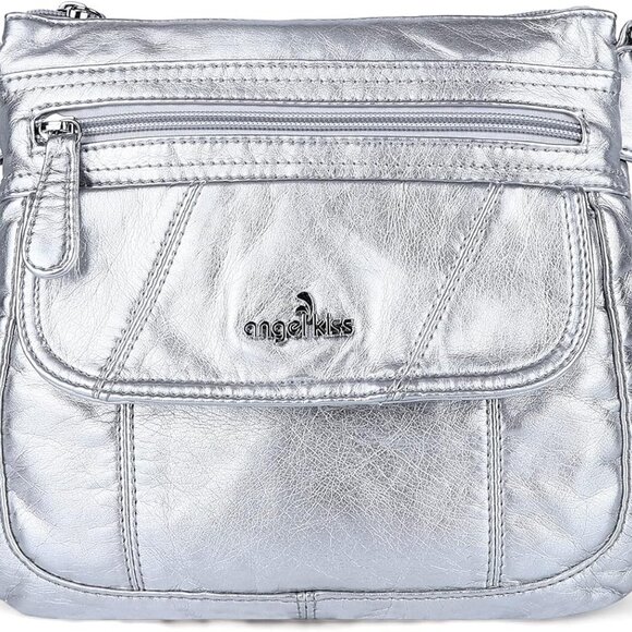 Handbags - Women’s Leather Small Crossbody Bag Compact Purse with Adjustable Strap